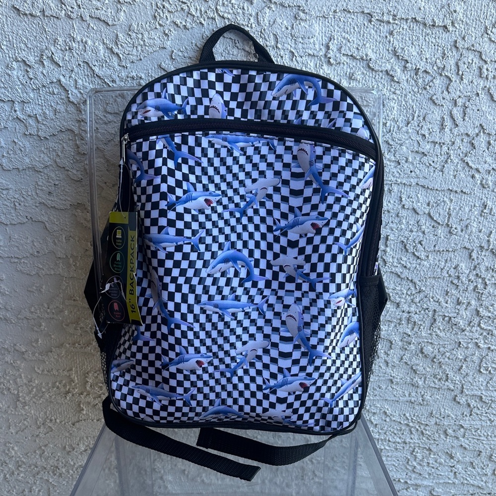 Wonder Nation Shark Checkered kid’s Backpack-brand new, never used, with a tag.